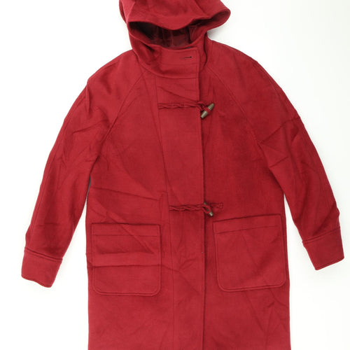 M&S Collection Womens Red   Overcoat Coat Size 12
