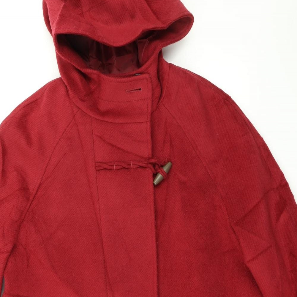 M&S Collection Womens Red   Overcoat Coat Size 12