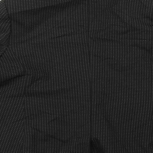 M&S Collection Womens Black Spotted  Jacket Blazer Size 14