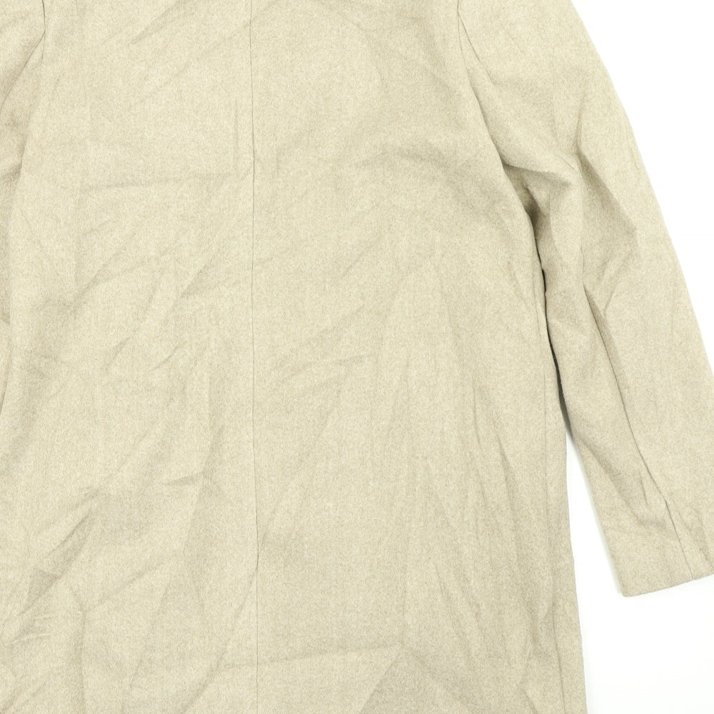 M&S Collection Womens Beige   Overcoat Coat Size 12