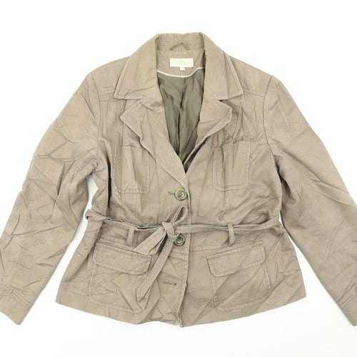 MArks & Spencer Womens Brown   Overcoat Coat Size 16