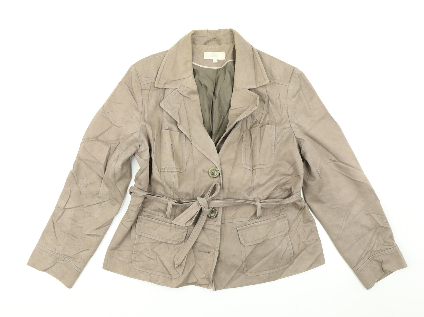 MArks & Spencer Womens Brown   Overcoat Coat Size 16