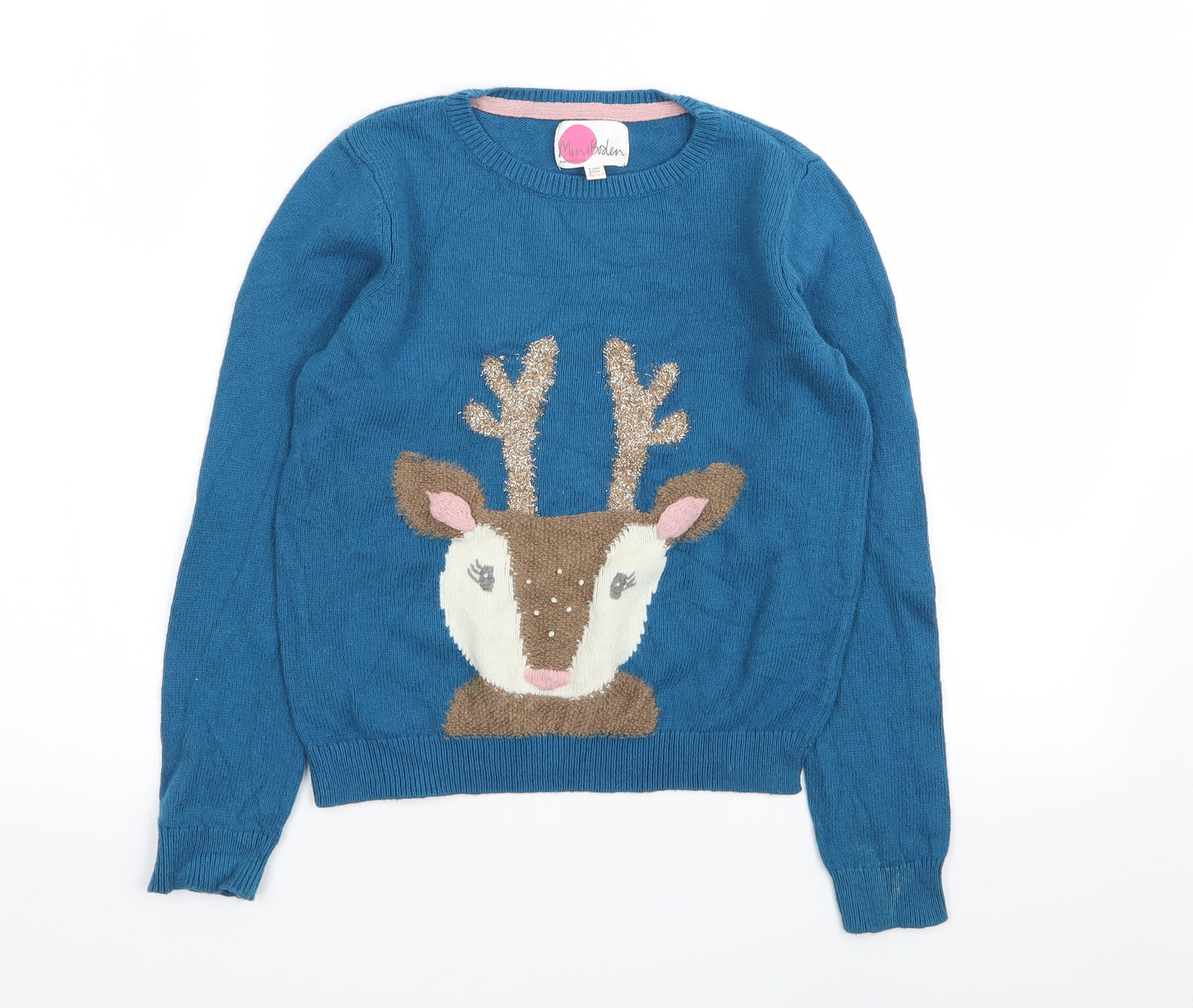 Mini Boden Girls Blue   Pullover Jumper Size 9-10 Years