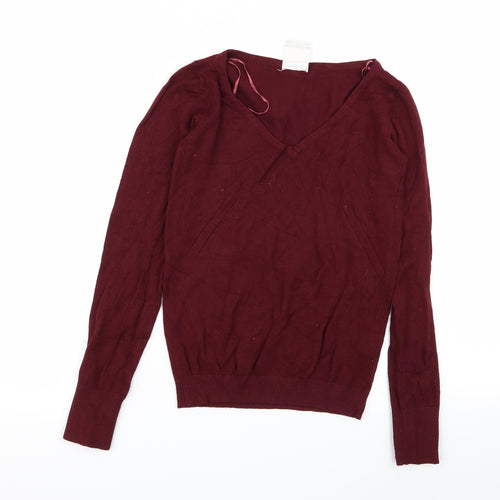 Pull&Bear Womens Red   Pullover Jumper Size S