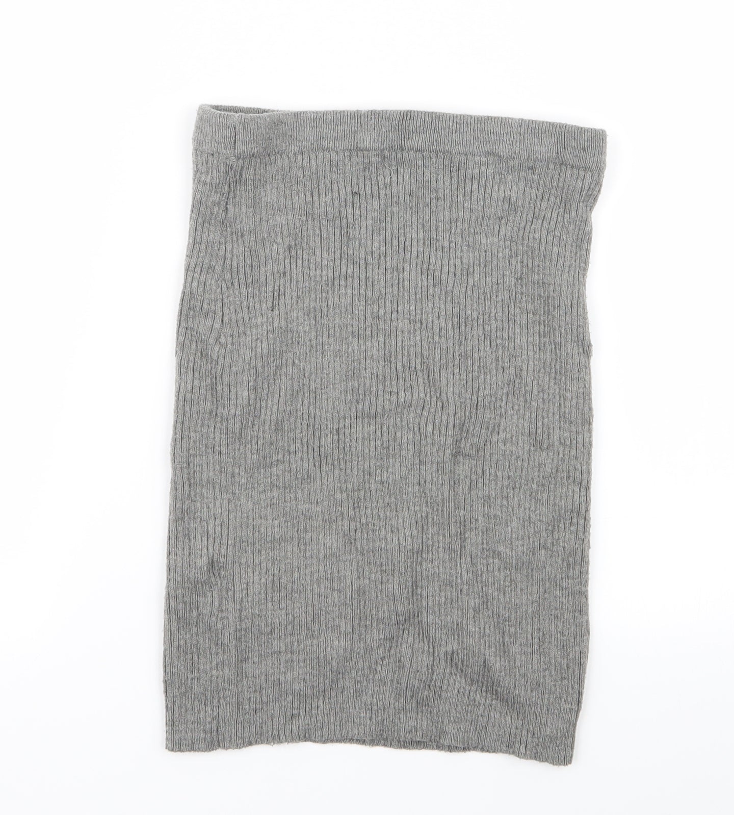 Primark Womens Grey   Straight & Pencil Skirt Size 6  - Stretch waistband