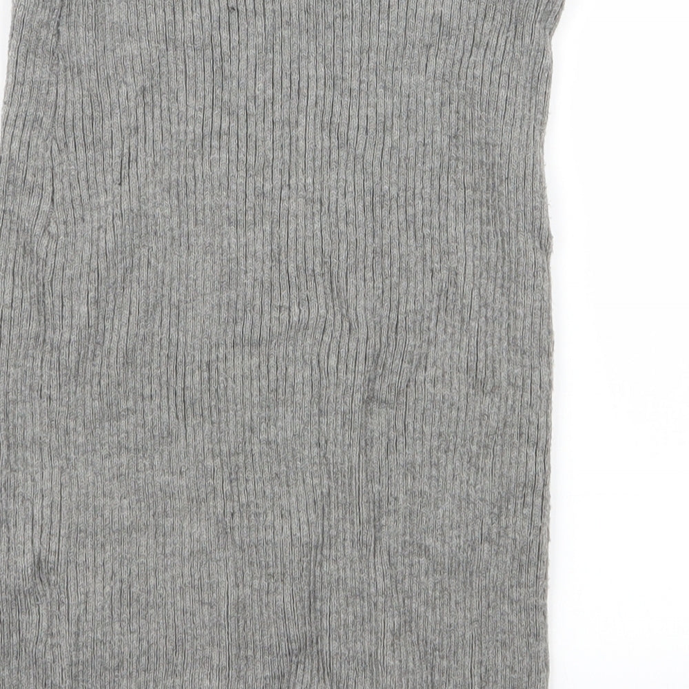 Primark Womens Grey   Straight & Pencil Skirt Size 6  - Stretch waistband