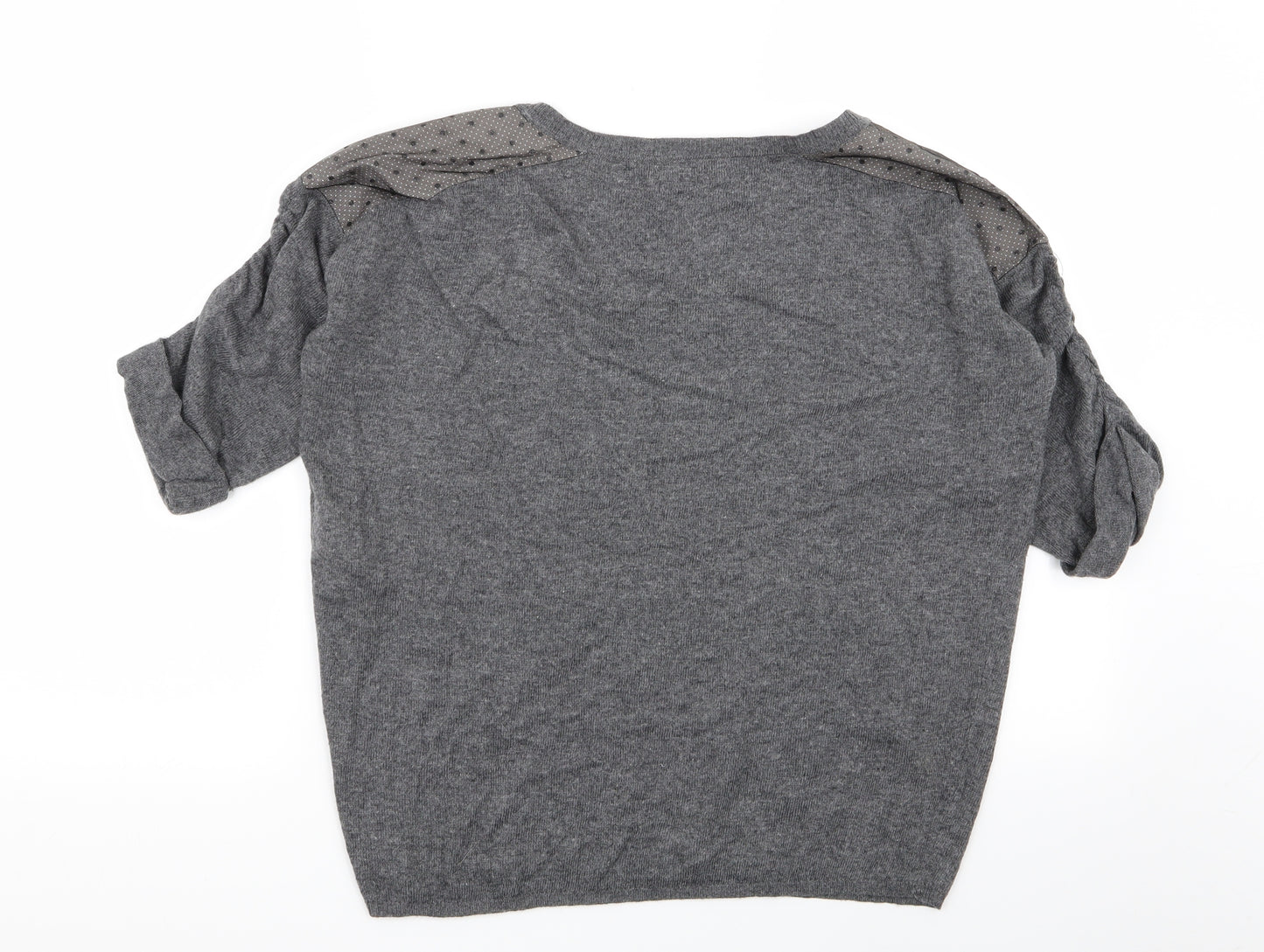 Kookai Womens Grey Polka Dot  Pullover Jumper Size L
