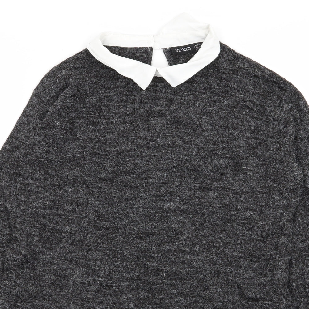 ESMARA Womens Grey   Pullover Jumper Size 10  - jumper/top