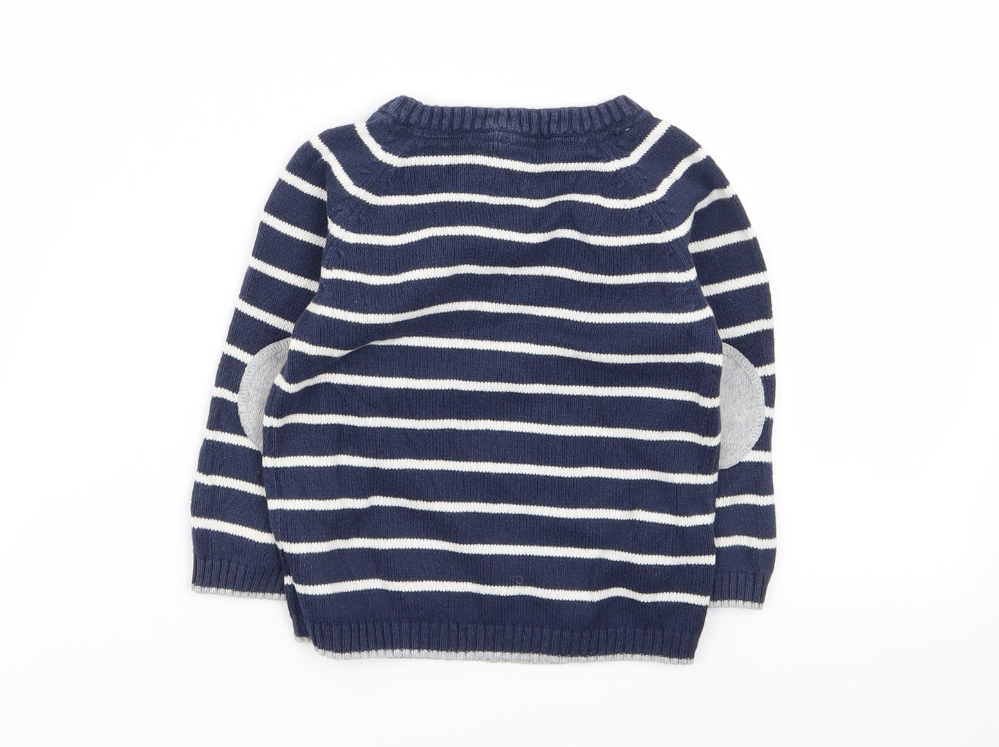 H&M Boys Multicoloured Striped  Pullover Jumper Size 12-18 Months  - 12 months
