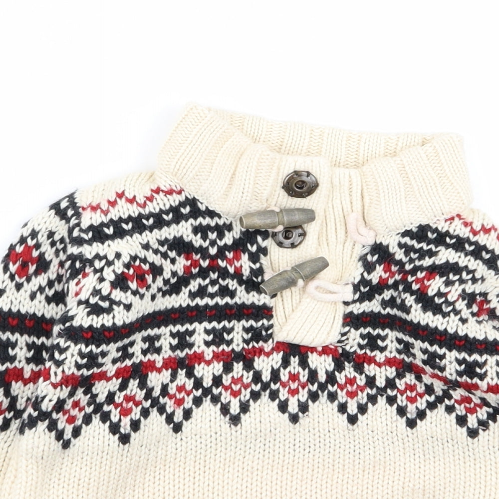 Zara Boys Multicoloured Geometric  Pullover Jumper Size 2-3 Years