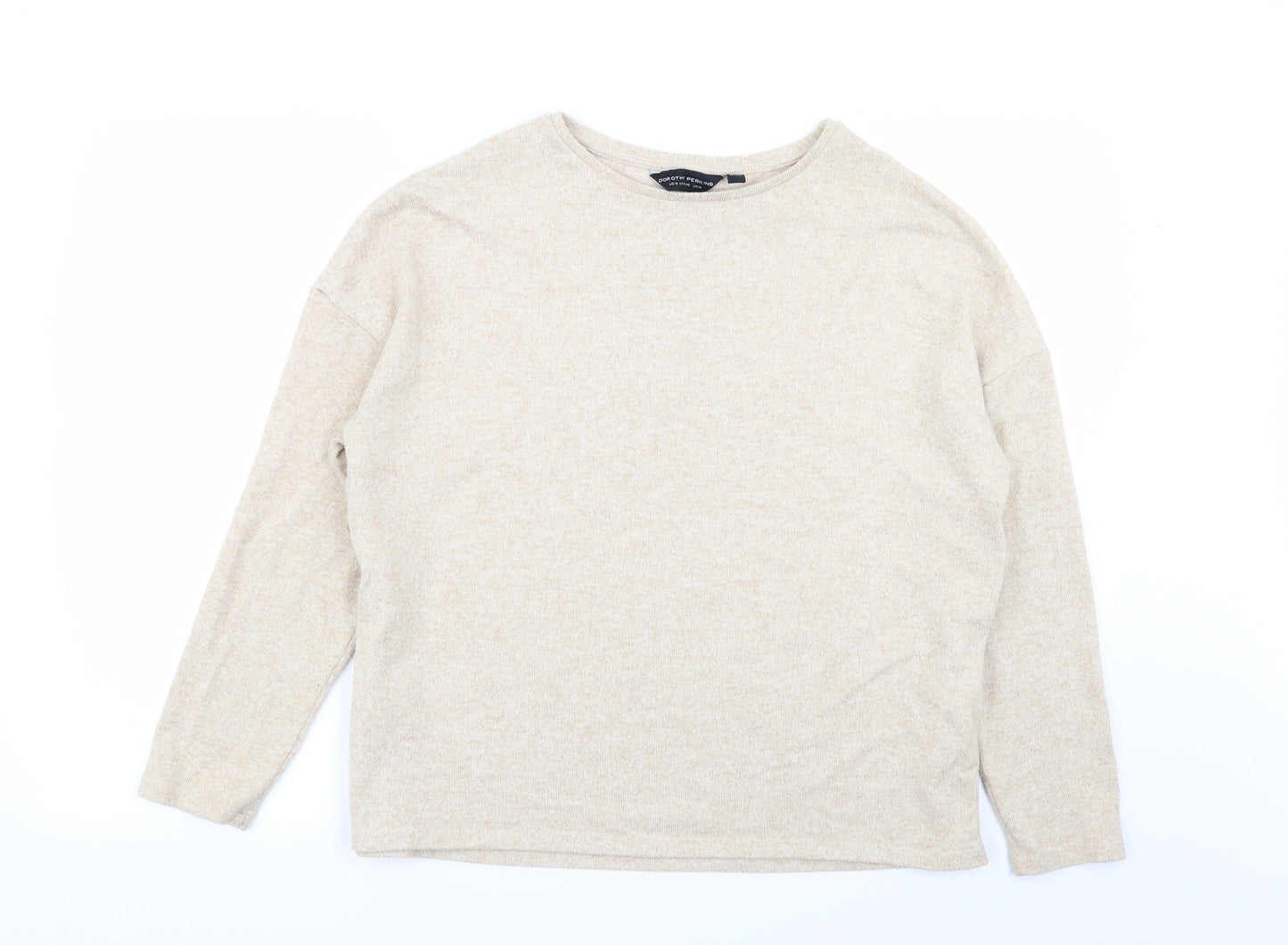 Dorothy Perkins Womens Beige   Basic T-Shirt Size 14