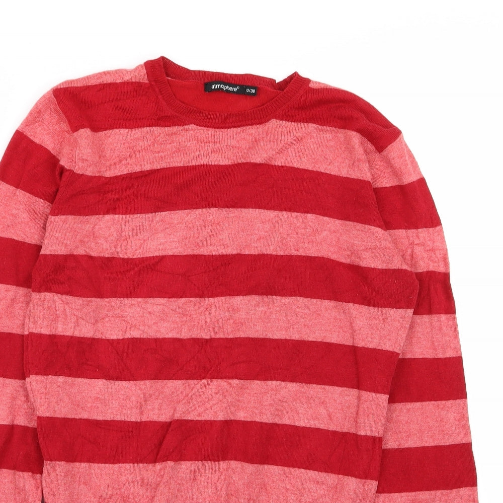 Primark Womens Red Striped  Pullover Jumper Size 10
