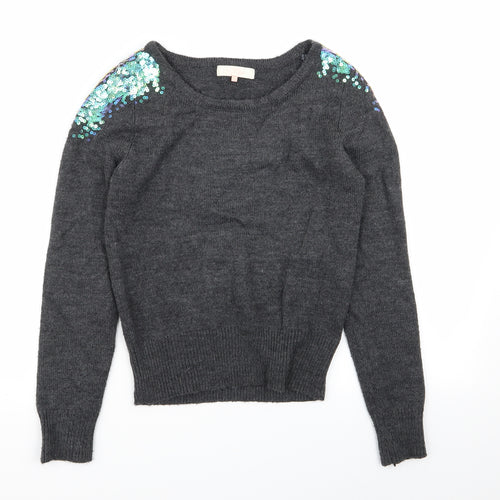 Miso Womens Grey   Pullover Jumper Size 8