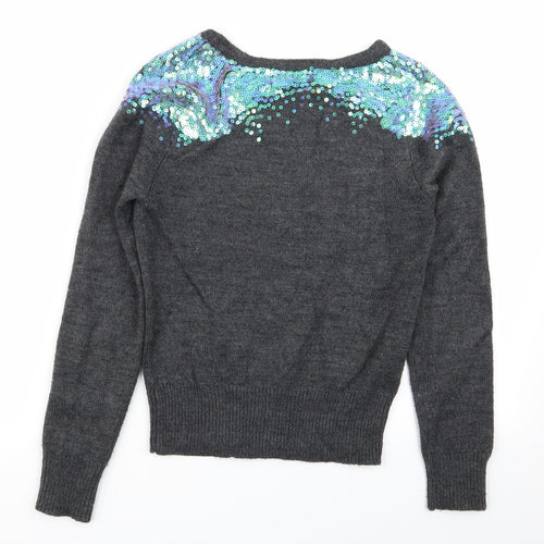 Miso Womens Grey   Pullover Jumper Size 8