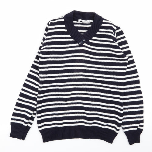 EWM Womens Multicoloured Striped  Pullover Jumper Size 10