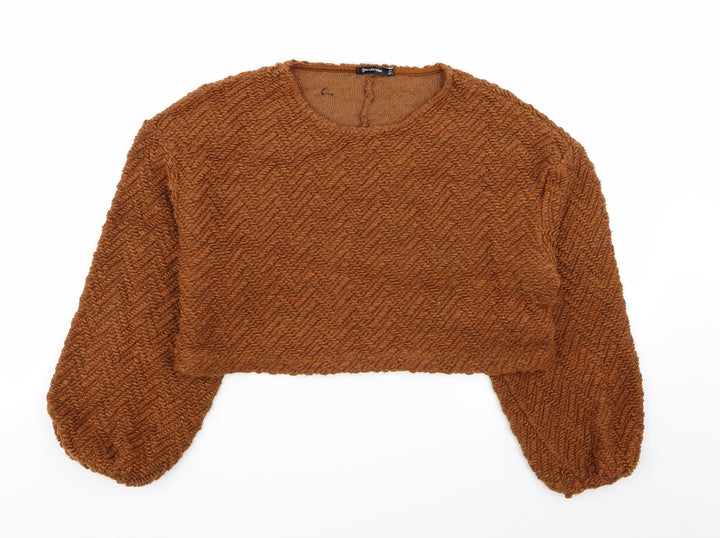 Stradivarius Womens Brown Pullover Jumper Size S