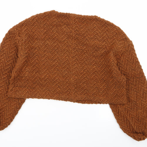 Stradivarius Womens Brown   Pullover Jumper Size S