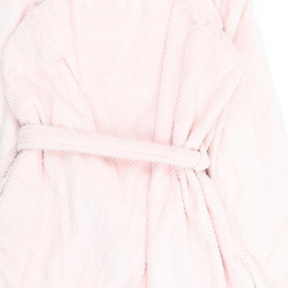 M&s Womens Pink Solid  Babydoll Robe Size M