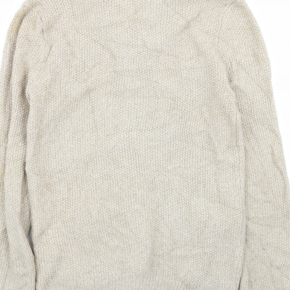 Topman Mens Beige   Cardigan Jumper Size XS