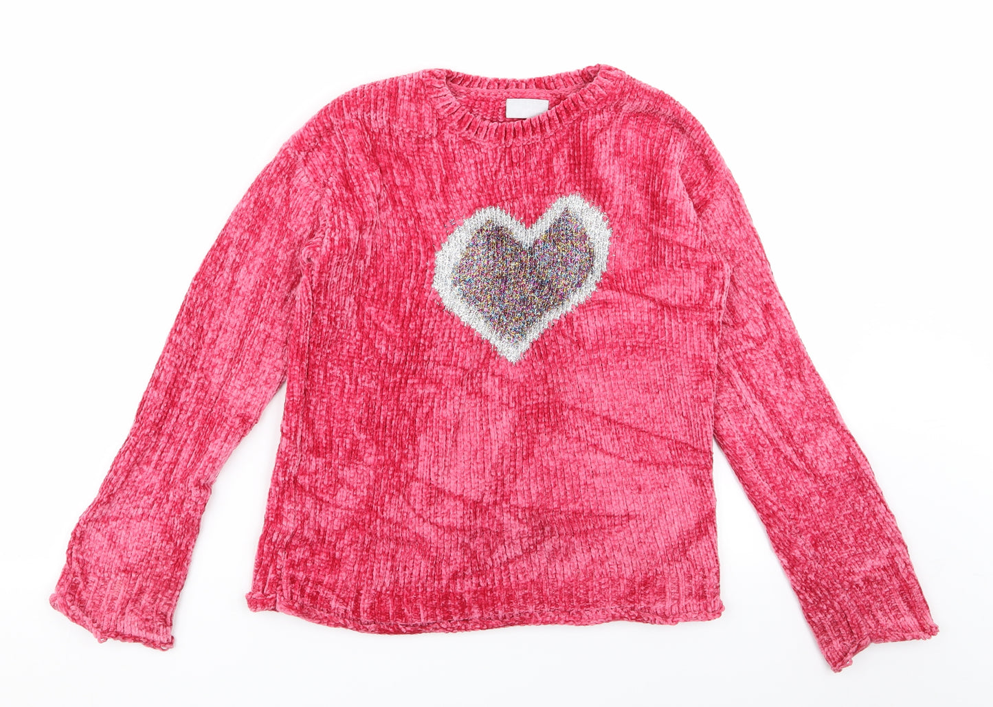 Matalan Girls Pink   Pullover Jumper Size 11 Years