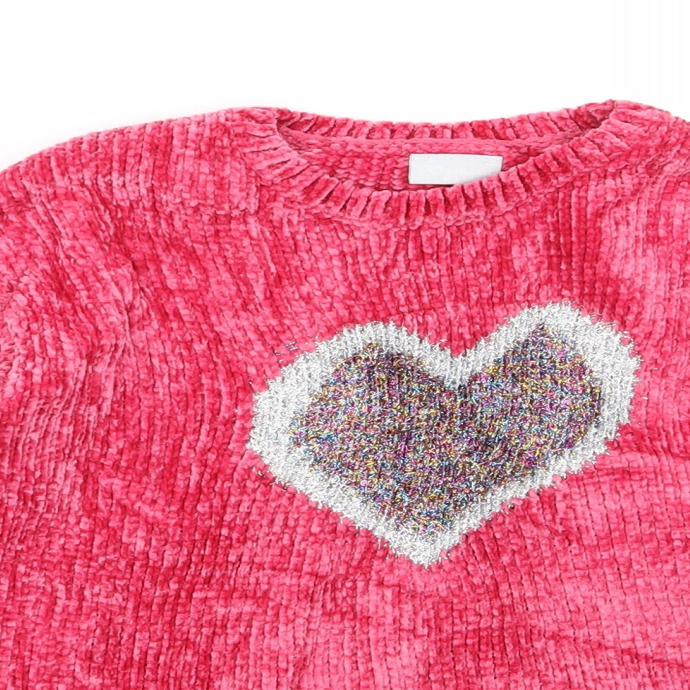Matalan Girls Pink   Pullover Jumper Size 11 Years