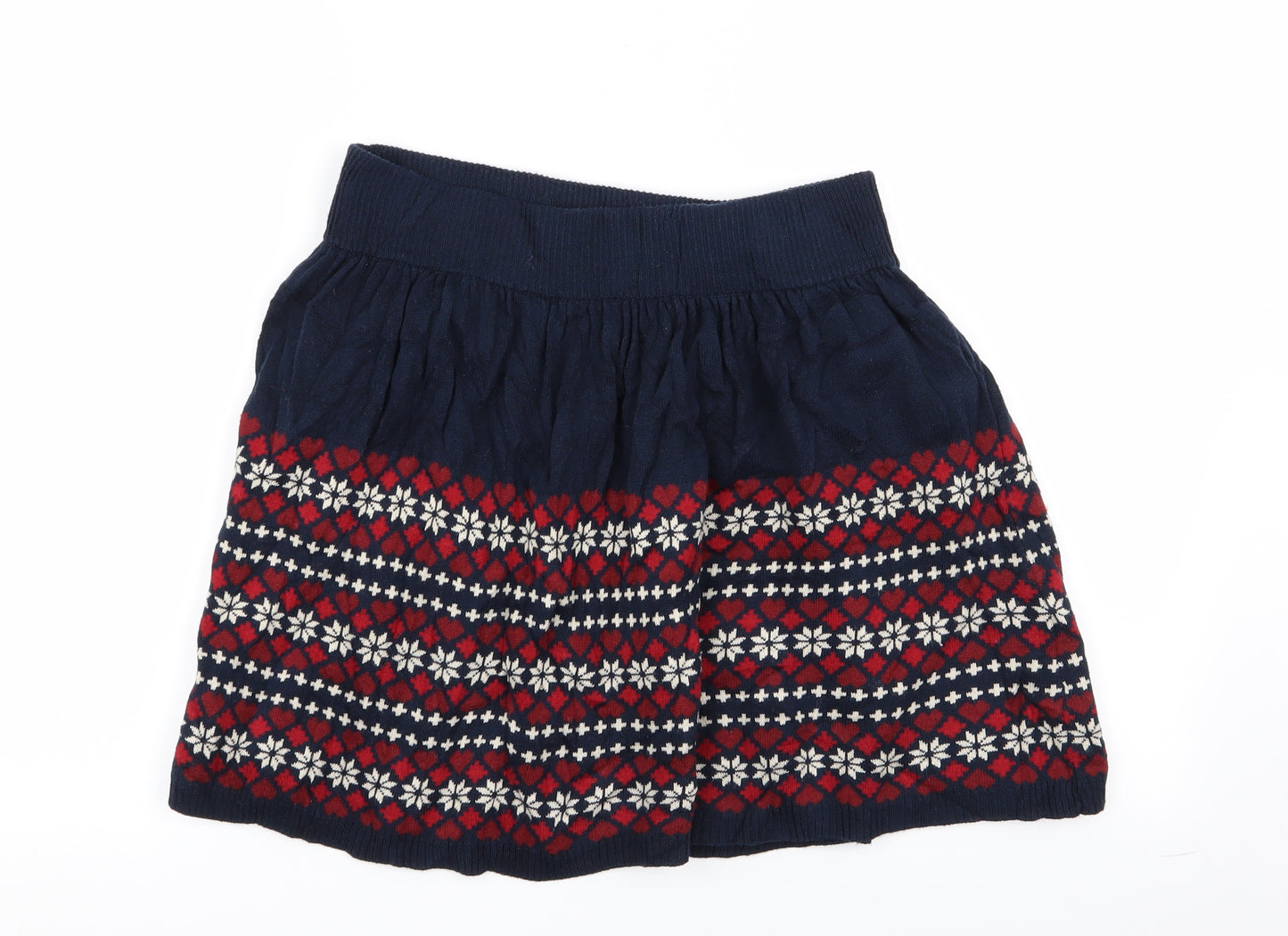 Primark Womens Multicoloured Geometric  Flare Skirt Size 8  - Stretch waistband