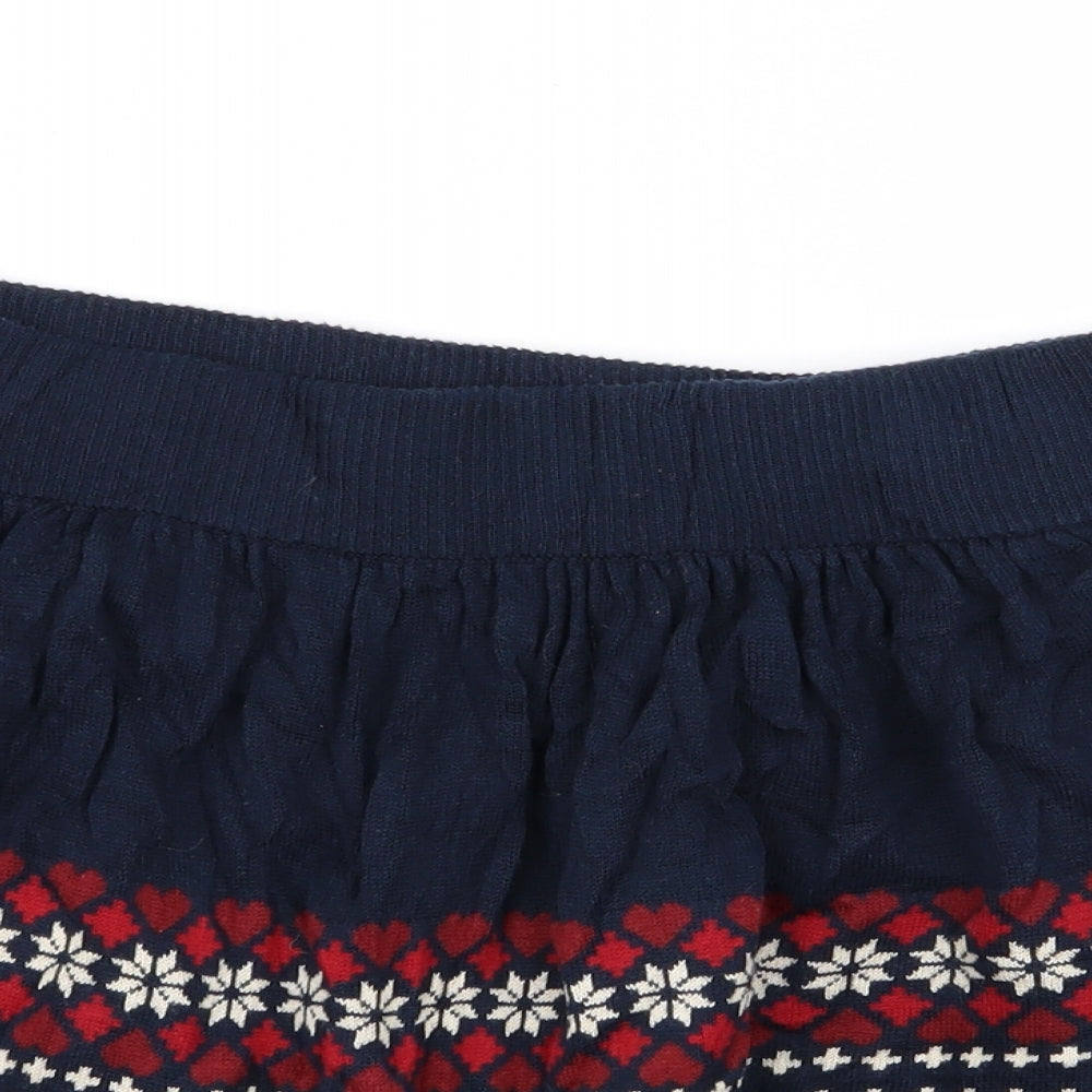 Primark Womens Multicoloured Geometric  Flare Skirt Size 8  - Stretch waistband