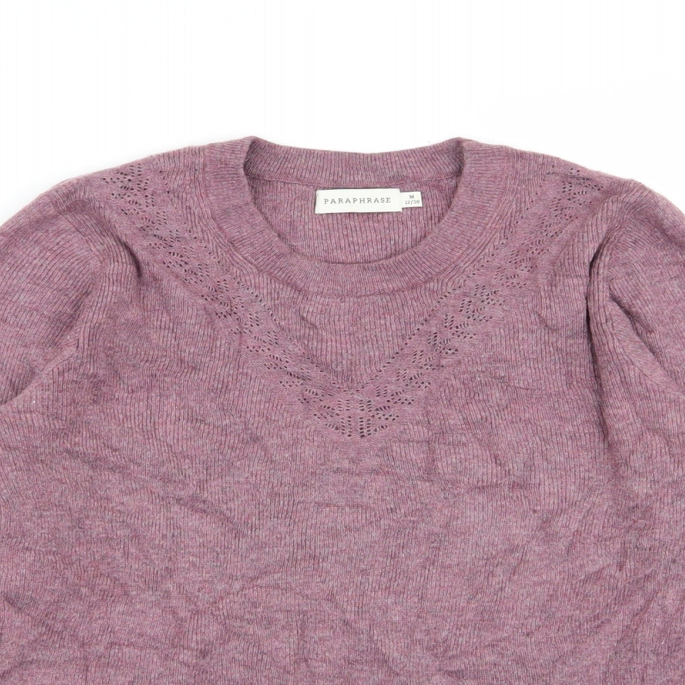paraphase Womens Purple   Pullover Jumper Size 12