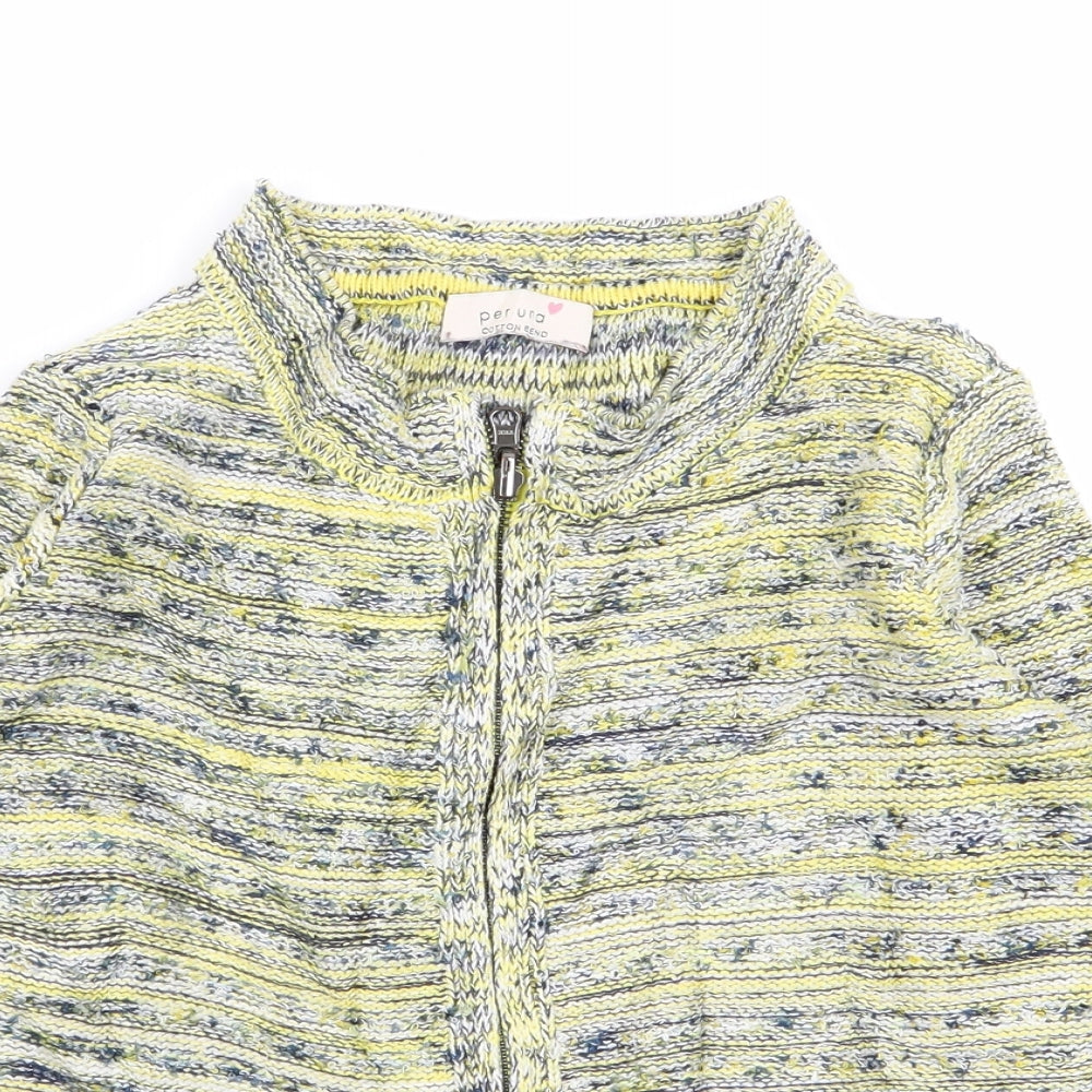 Per Una Womens Multicoloured   Full Zip Jumper Size 8