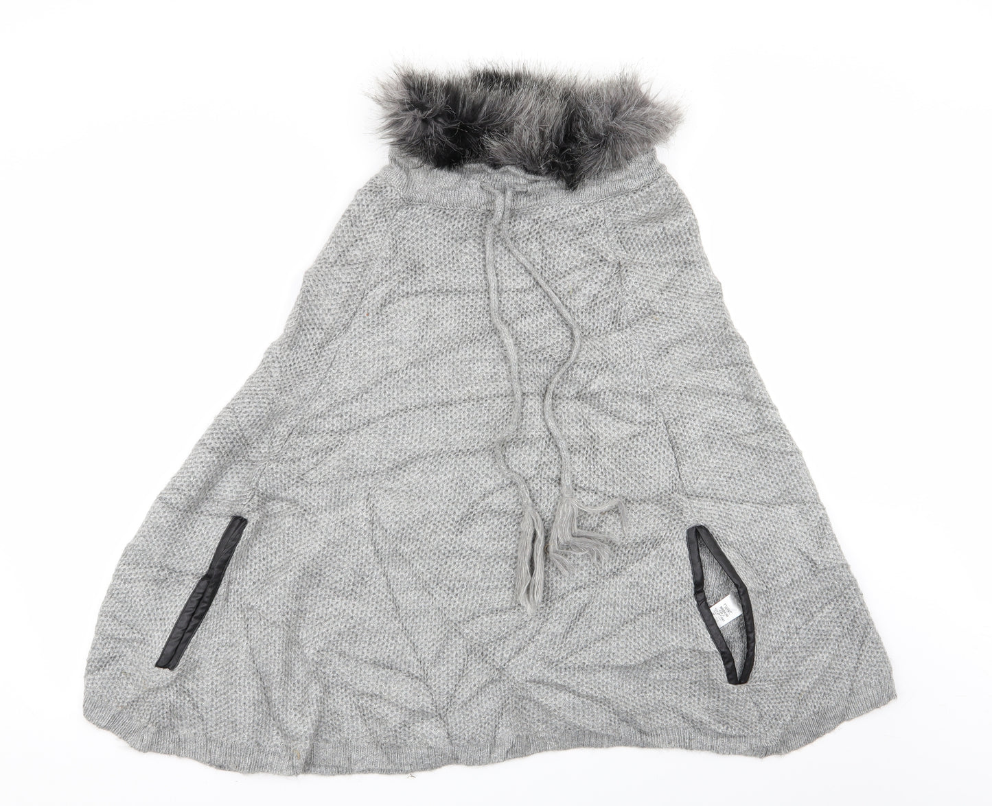 NEXT Womens Grey   Pullover Jumper Size M  - poncho