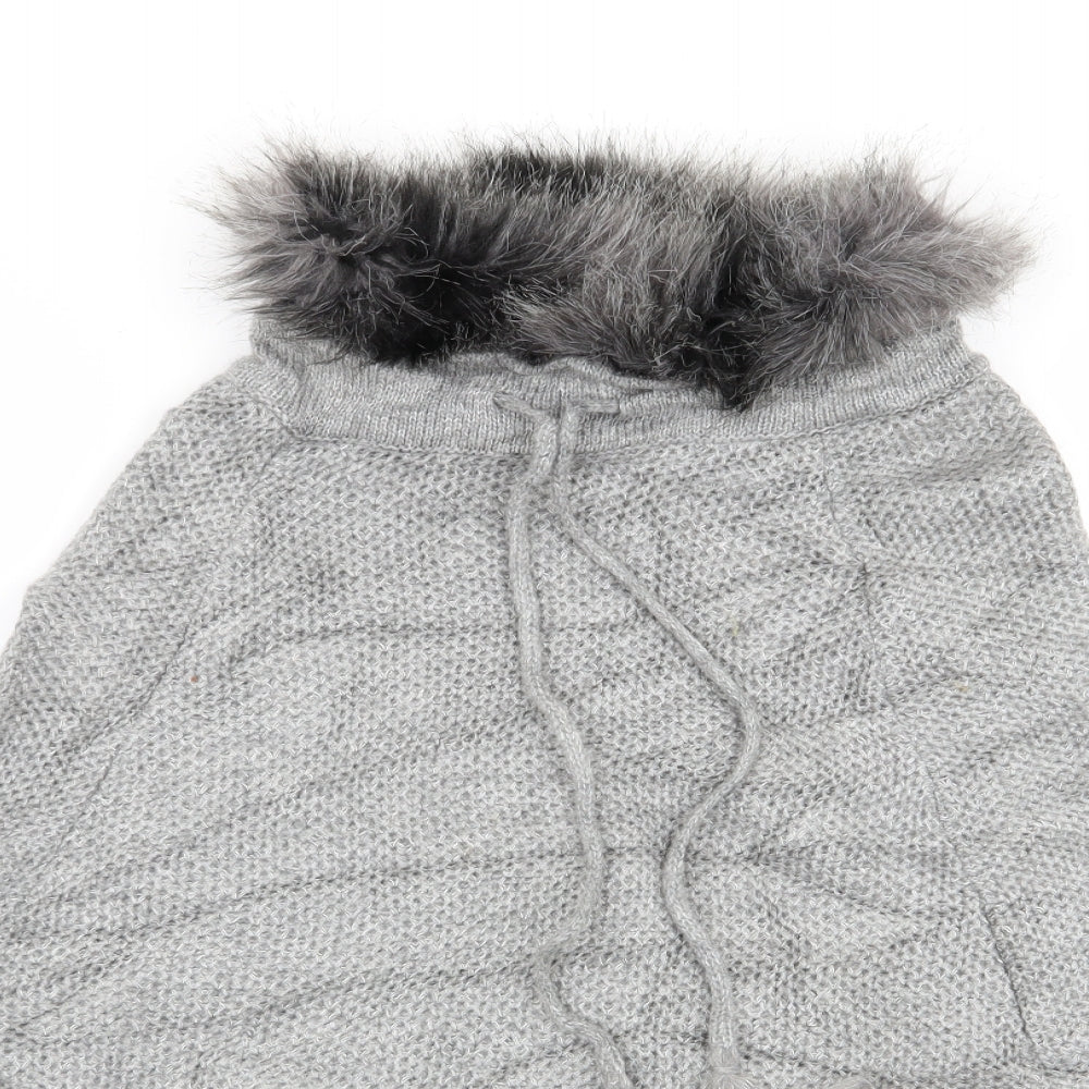 NEXT Womens Grey   Pullover Jumper Size M  - poncho