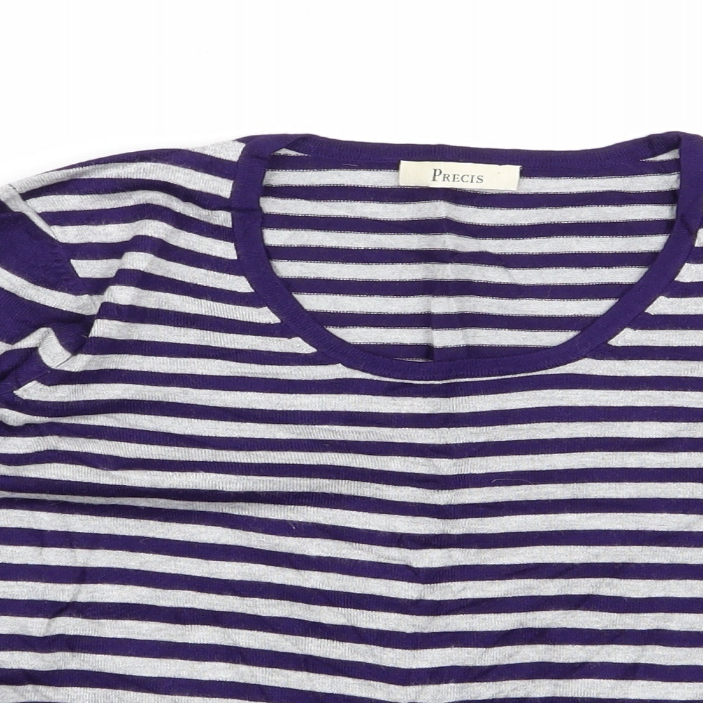 precise Womens Multicoloured Striped  Pullover Jumper Size S