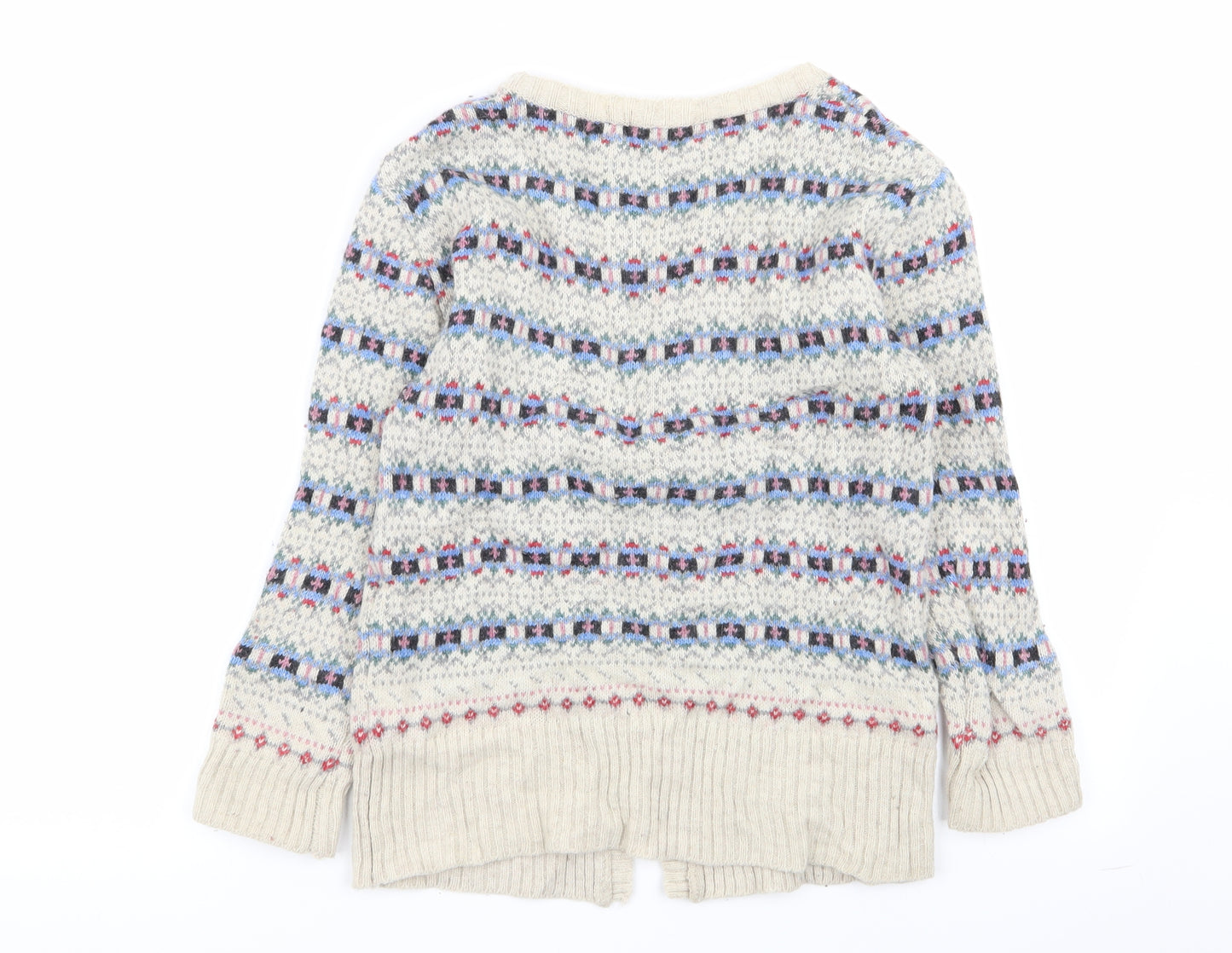 Primark Womens Multicoloured Geometric  Cardigan Jumper Size 10