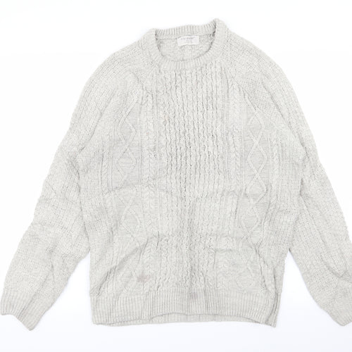 Primark Mens Grey   Pullover Jumper Size M