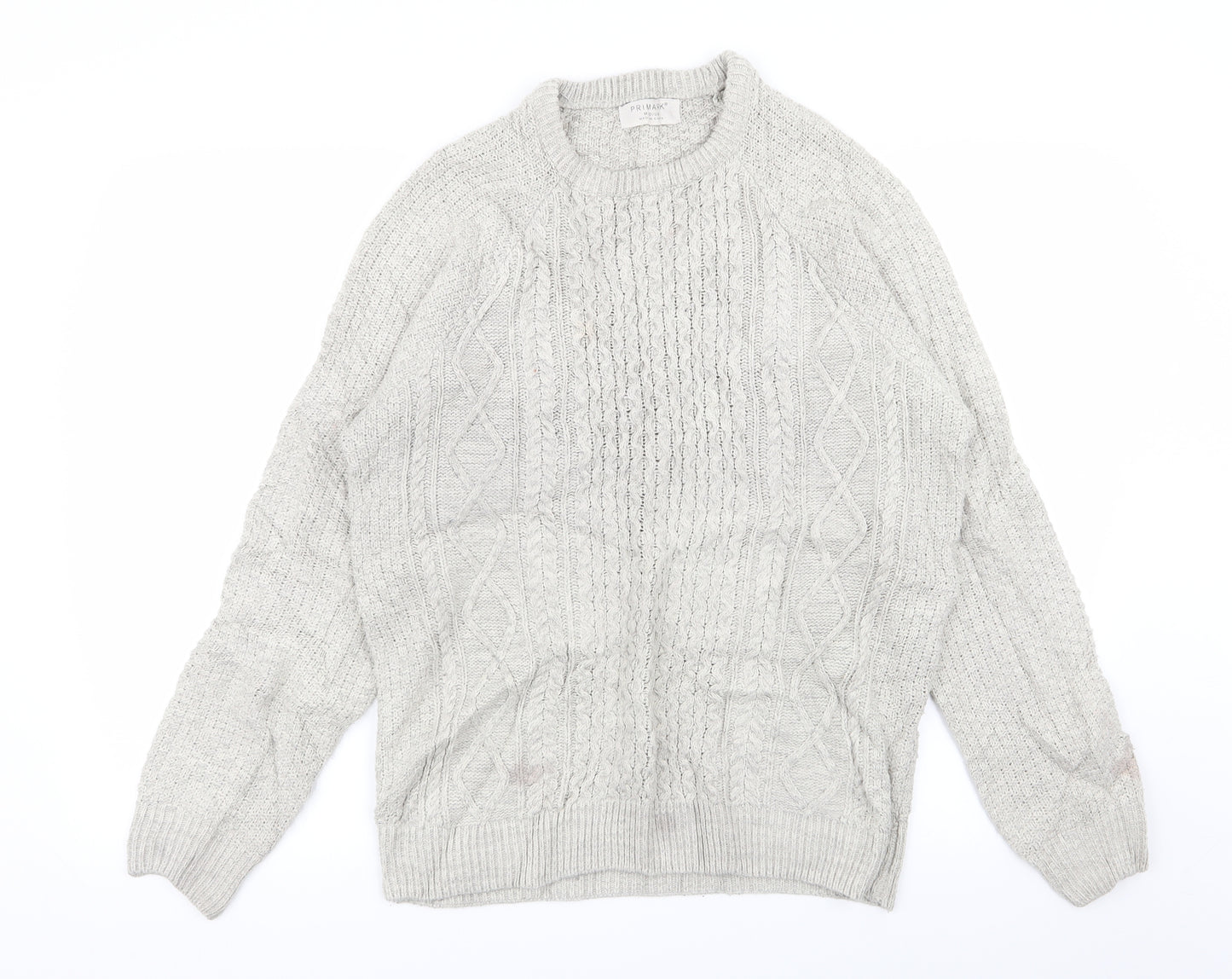 Primark Mens Grey   Pullover Jumper Size M