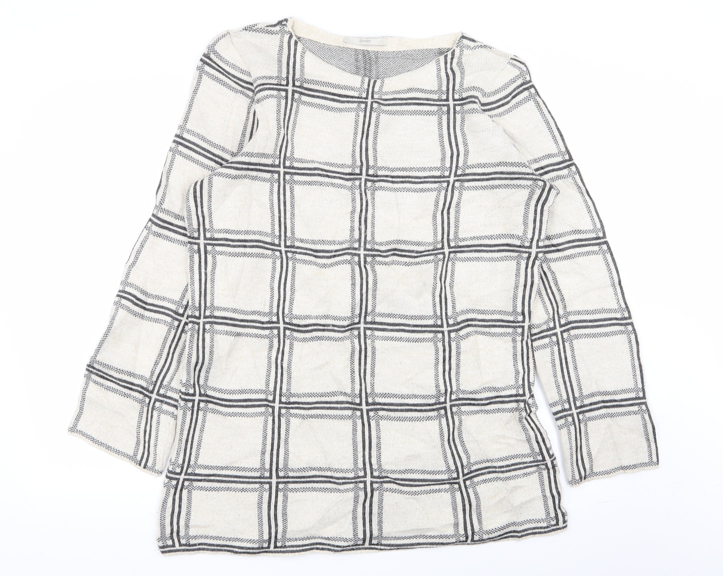 Asda George Womens Multicoloured Check  Jumper Dress  Size 14