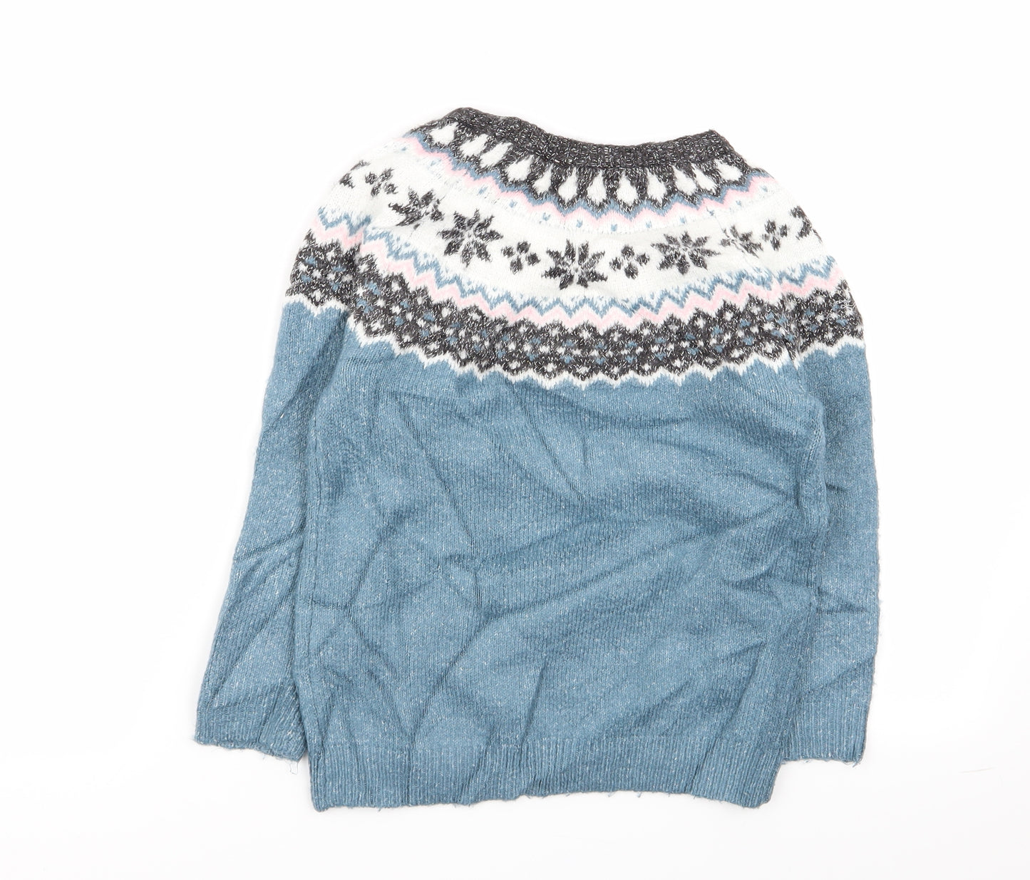 TU Girls Multicoloured Geometric  Pullover Jumper Size 7 Years