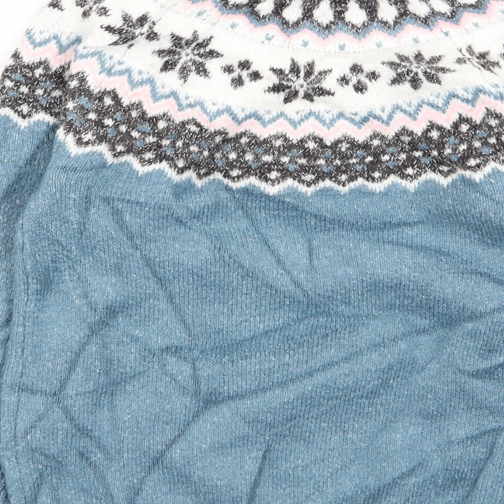 TU Girls Multicoloured Geometric  Pullover Jumper Size 7 Years