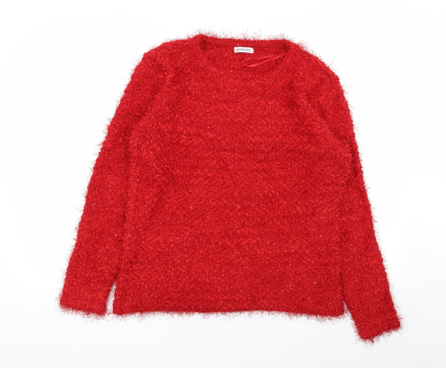 Damart Womens Red   Pullover Jumper Size 14  - size 14-16