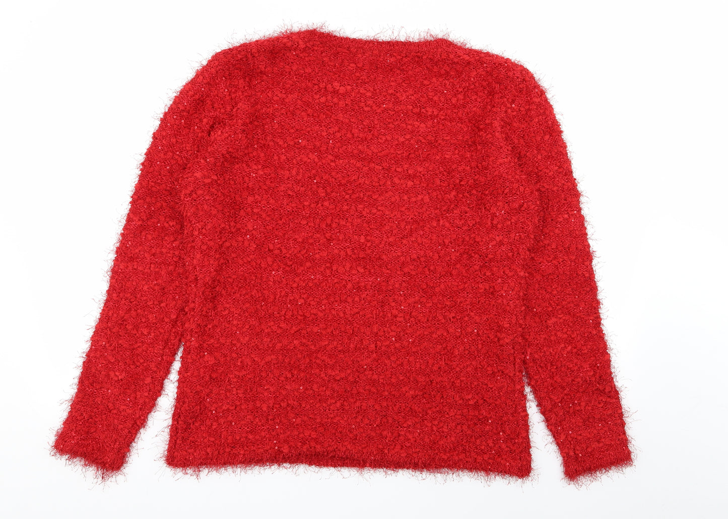 Damart Womens Red   Pullover Jumper Size 14  - size 14-16