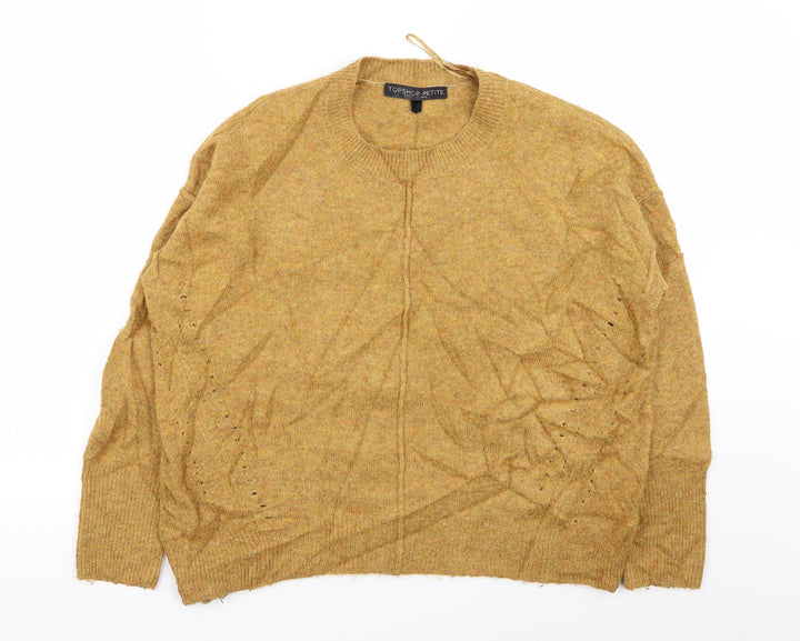 topshop Womens Brown Pullover Jumper Size 6