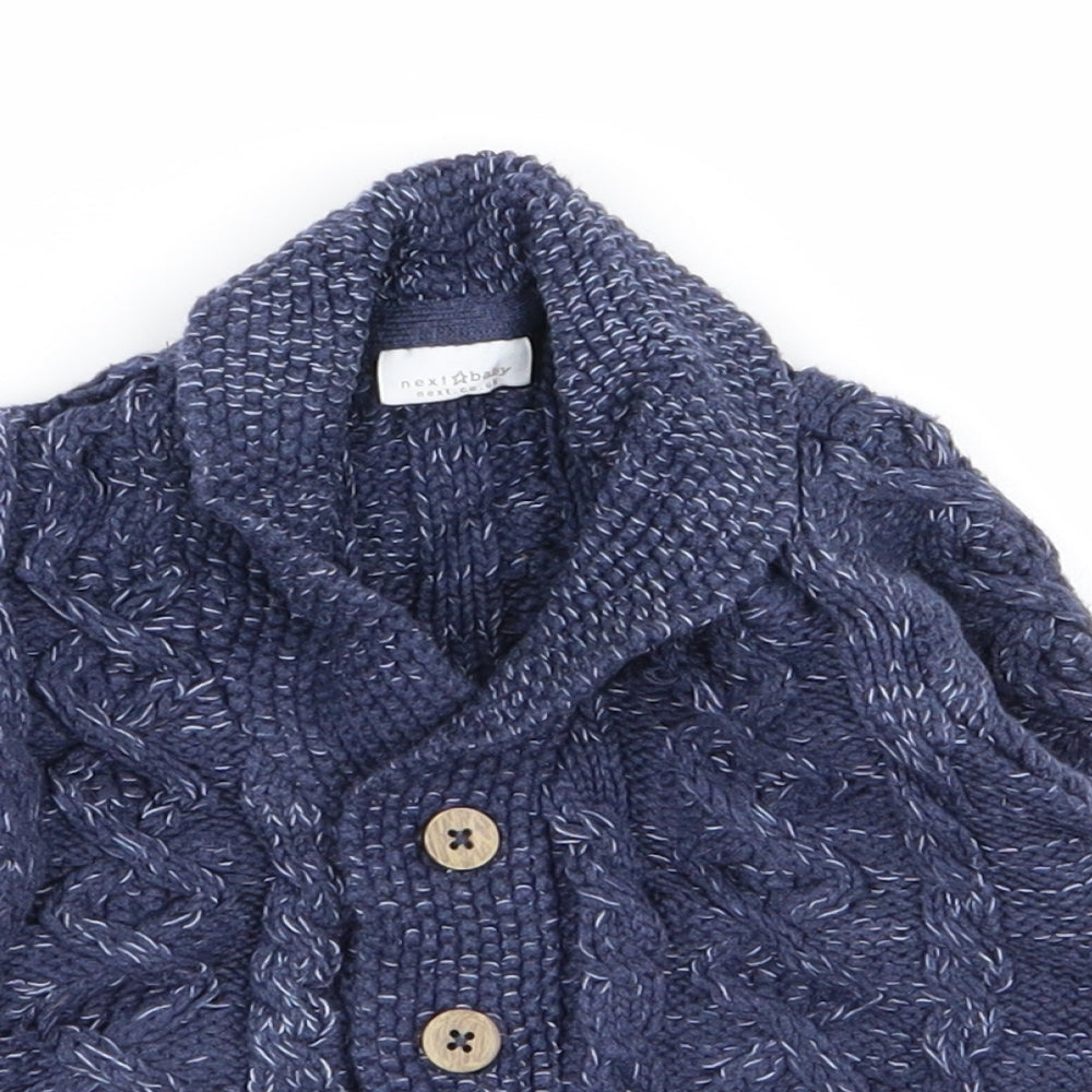 NEXT Boys Blue   Cardigan Jumper Size 12-18 Months