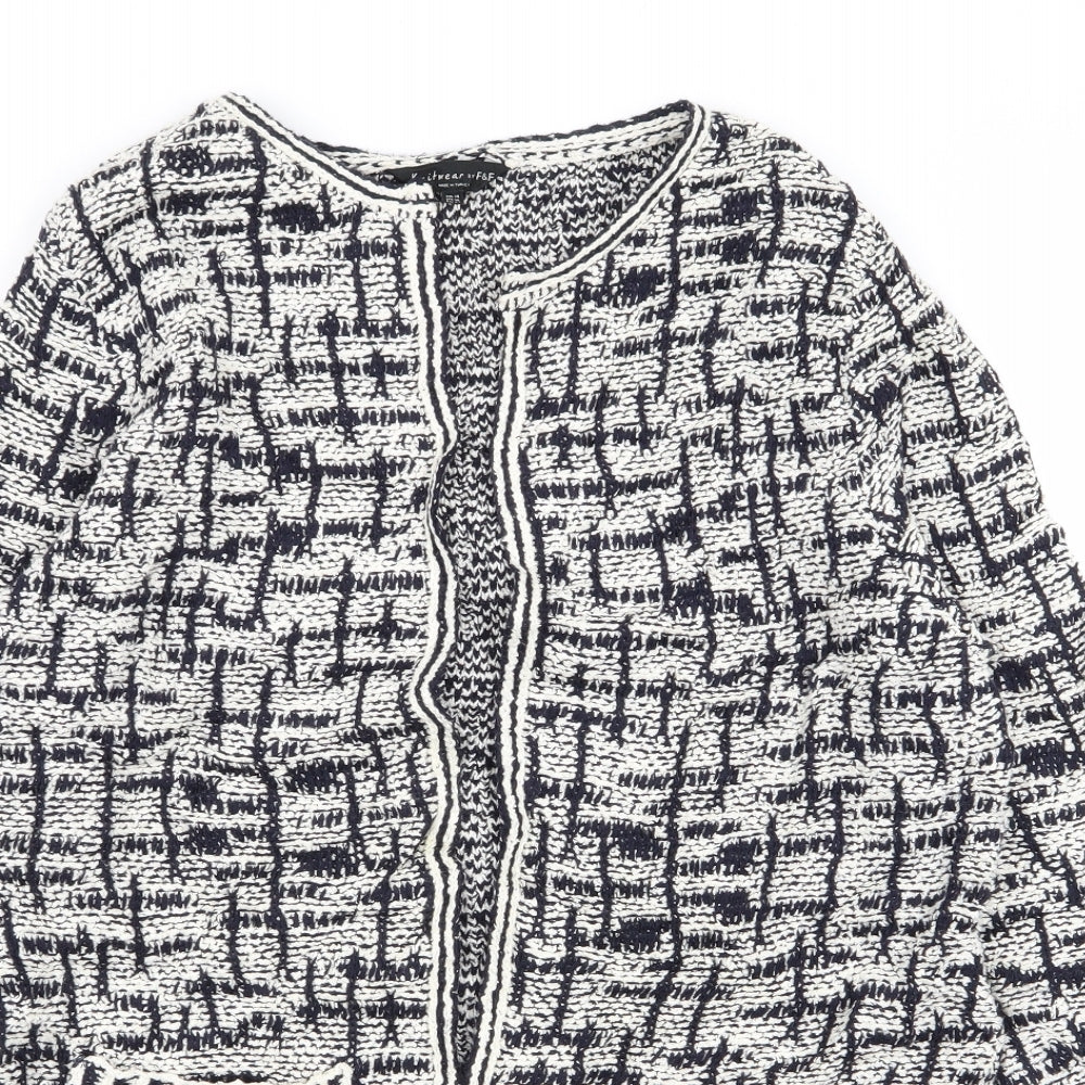 F&F Womens Multicoloured Geometric  Cardigan Jumper Size 14