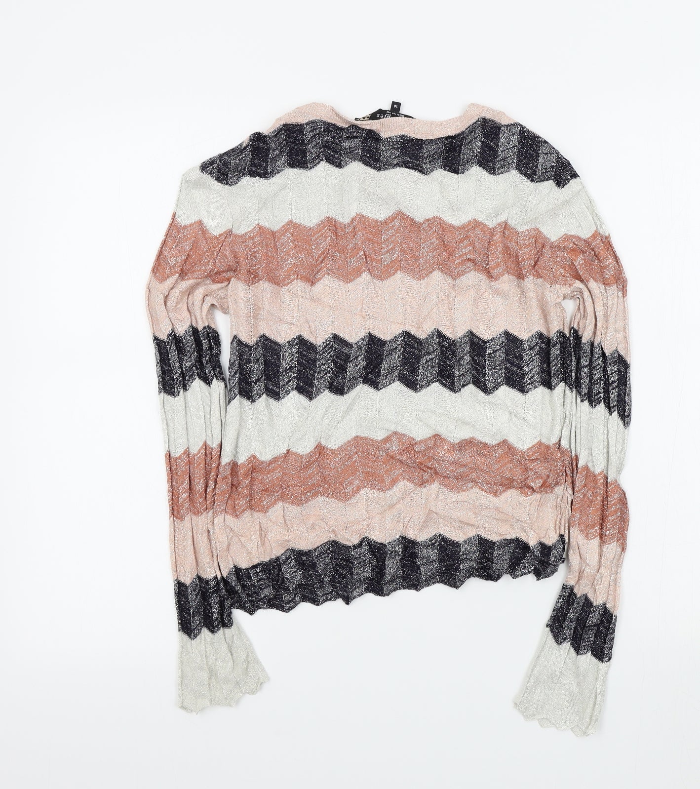 Principles Womens Multicoloured Striped  Pullover Jumper Size 14