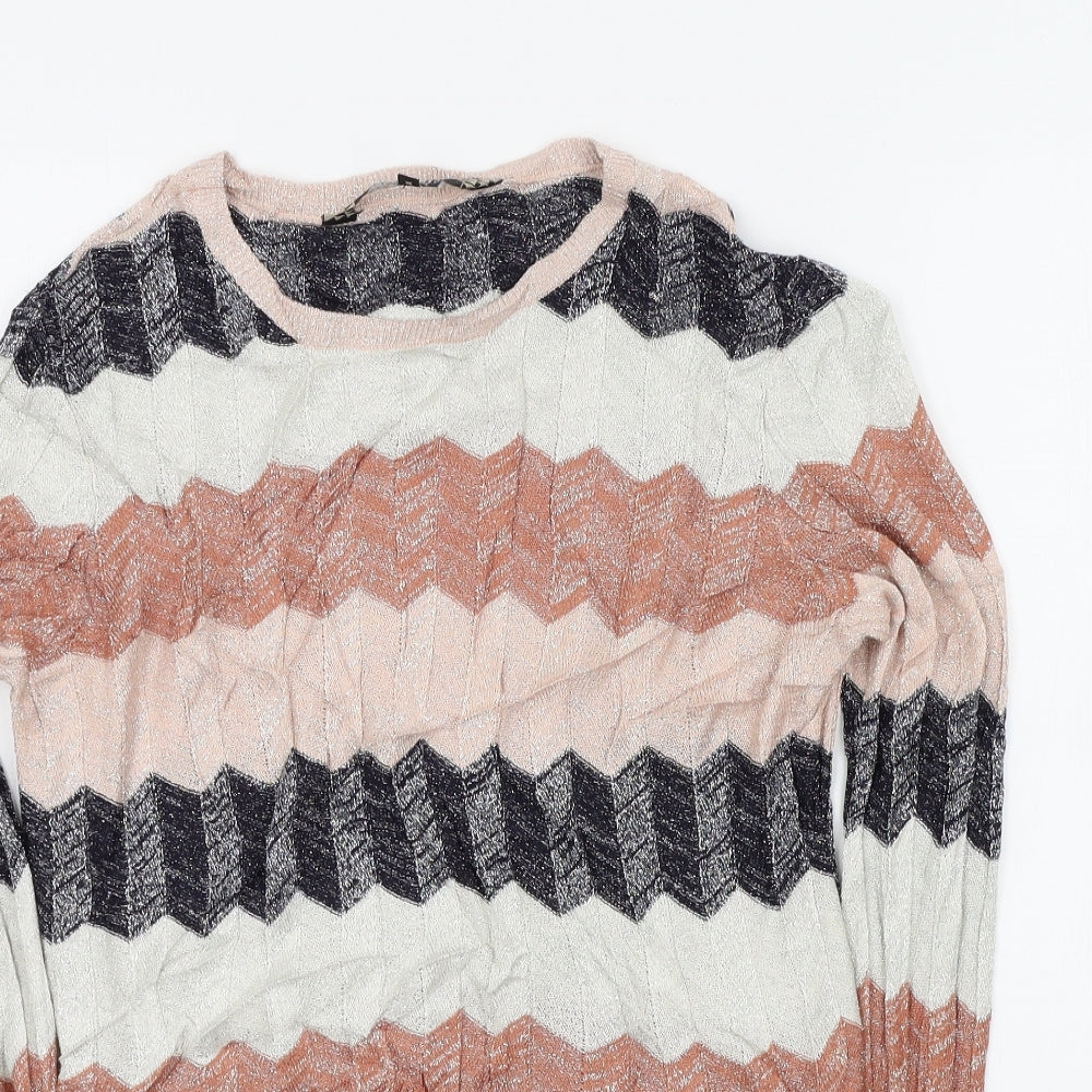 Principles Womens Multicoloured Striped  Pullover Jumper Size 14