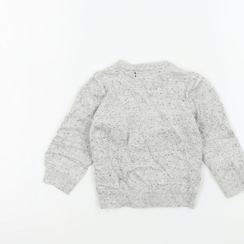Primark Boys Grey Colourblock  Cardigan Jumper Size 6-9 Months