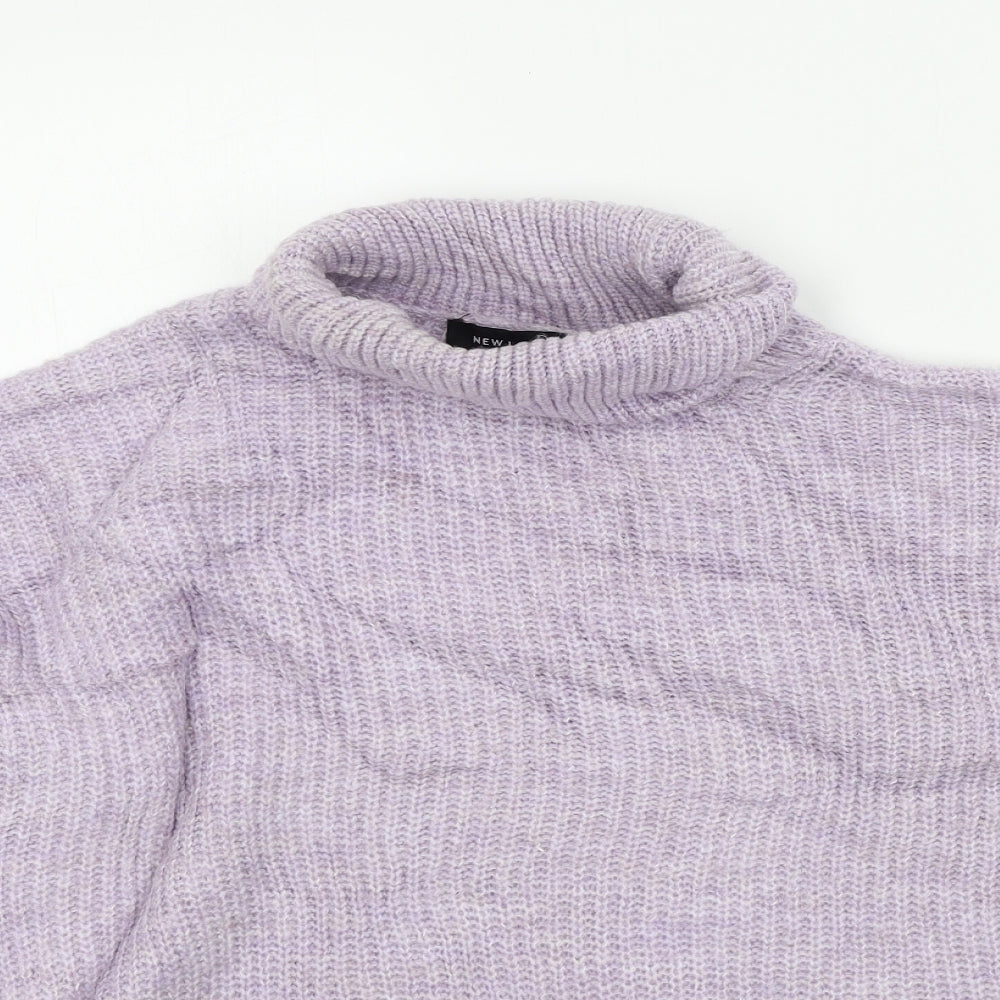 New Look Womens Purple   Pullover Jumper Size M