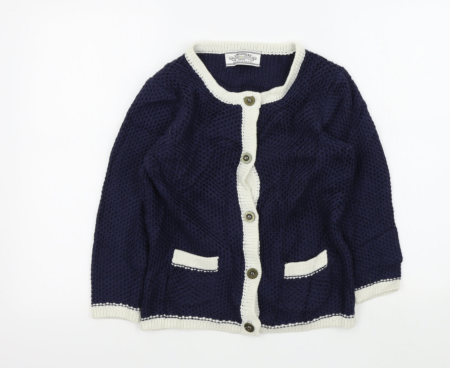 Primark Womens Blue   Cardigan Jumper Size 8