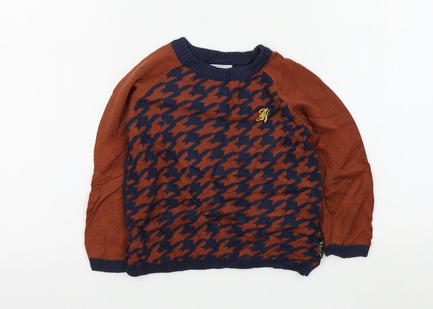 Mothercare Boys Brown   Pullover Jumper Size 2-3 Years