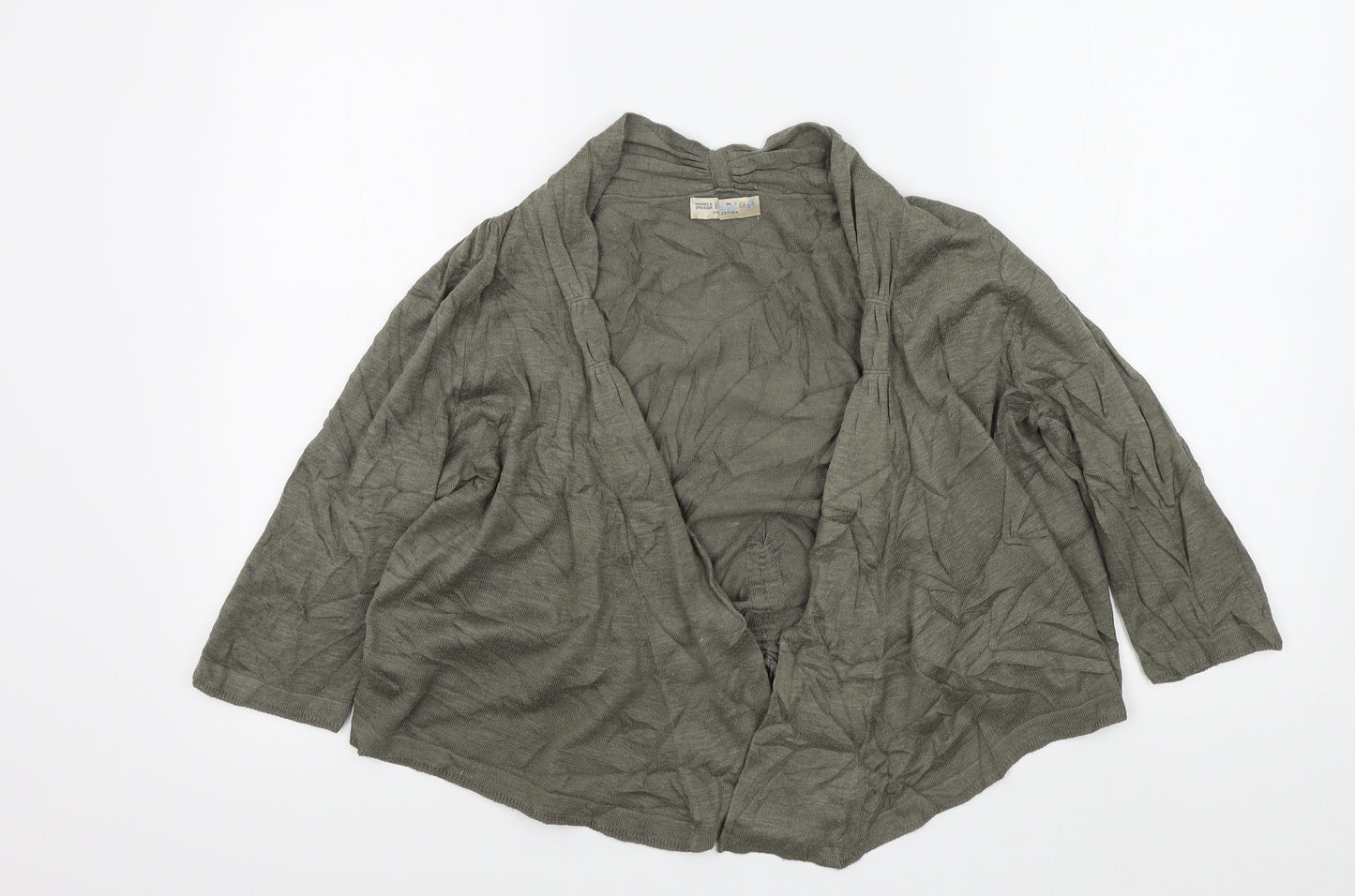 M&S Womens Grey   Cardigan Jumper Size 14